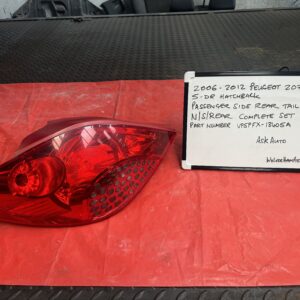 2006-2012 Peugeot 207 MK1 Passenger Side Rear Tailgate Light (NSR) Part Number VP5PFX-13405-A Genuine Part